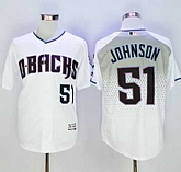 Arizona Diamondbacks #51 Randy Johnson White Capri New Cool Base Stitched Baseball Jersey Sanguo,baseball caps,new era cap wholesale,wholesale hats